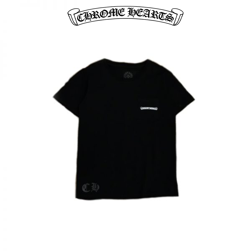 CHROME HEARTS クロムハーツ Made in Hollywood ゲージロゴプリント 半袖Tシャツ ブラック